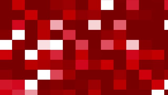 Abstract glowing square pattern animation background 