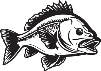 Bass Fish Mascot Graphics