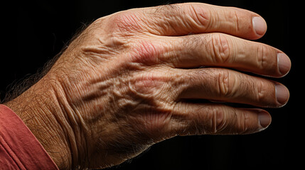 Fototapeta premium old person holding hands