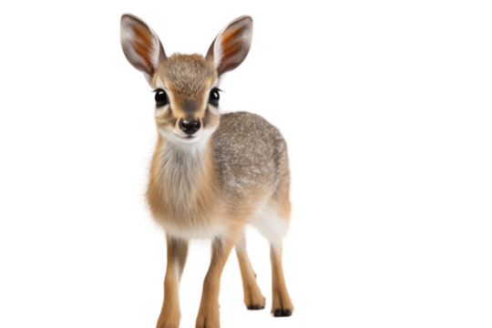 Dik Dik Small Antelope on a White or Clear Surface PNG Transparent Background