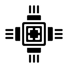 Obraz premium Microprocessor icon 