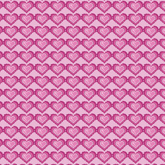 Small pink hearts background seamless pattern for fabric