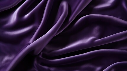 Obraz premium Luxurious purple satin or velvet fabric with smooth waves premium background
