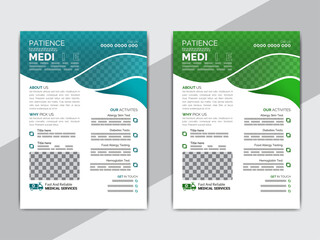 Obraz premium Medical Flyer Design Template