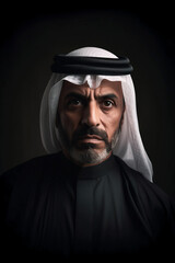 Portrait of a serious arab gulf businessman