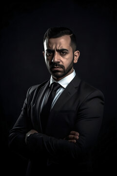 Portrait of a serious middle eastern manager