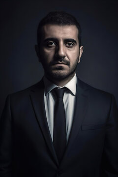 Portrait of a serious middle eastern businessman