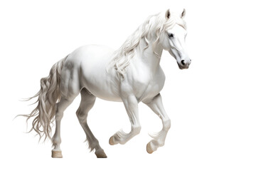 Obraz na płótnie Canvas Miniature Horse Petite Powerhouse on a White or Clear Surface PNG Transparent Background