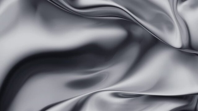 Abstract 3d design, chrome background, 4k seamless looped video