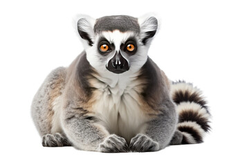 Lemur Tree Acrobat on a White or Clear Surface PNG Transparent Background