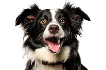 Dog with Tongue Sticking Out Happy Pooch on a White or Clear Surface PNG Transparent Background