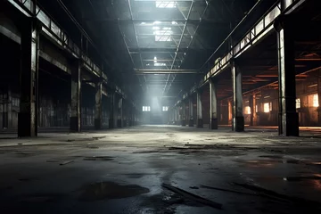 Fotobehang Empty warehouses © arhendrix
