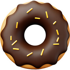 3D chocolate covered donuts
