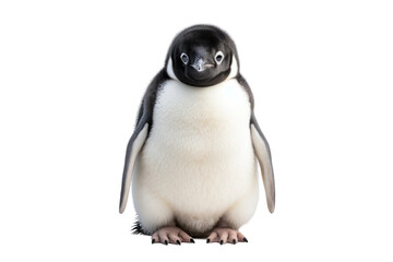 Penguin Antarctic Navigator on a White or Clear Surface PNG Transparent Background