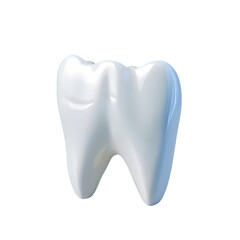 White teeth isolated on transparent background