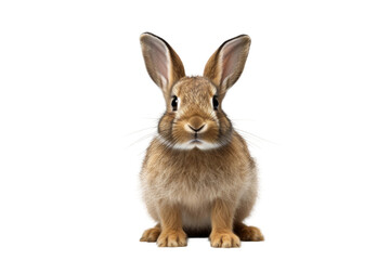 Obraz premium Rabbit Burrowing Herbivore on a White or Clear Surface PNG Transparent Background