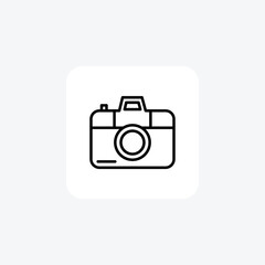Camera, Photography line icon, outline icon, pixel perfect icon