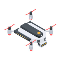 Drone Technology Isometric Icon