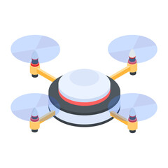 Drone Technology Isometric Icon