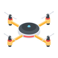 Drone Technology Isometric Icon
