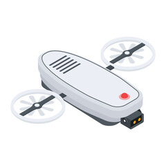 Drone Technology Isometric Icon