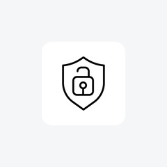 Privacy, Data Protection, Confidentiality, line icon, outline icon, pixel perfect icon