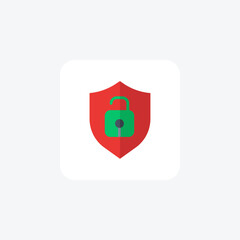 Privacy, Data Protection, Confidentiality, flat color icon, pixel perfect icon