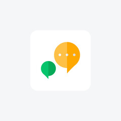 Forum, Online Discussion, flat color icon, pixel perfect icon