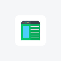 User Experience, UX Design, flat color icon, pixel perfect icon