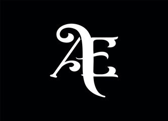 AE letter logo ,vector logo ,monogram logo design