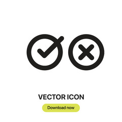 Vote icon vector. Linear-style sign for mobile concept and web design. Vote symbol illustration. Pixel vector graphics - Vector.	