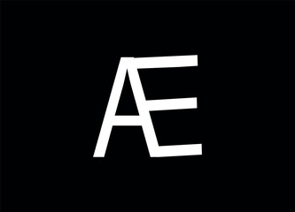 AE letter logo ,vector logo ,monogram logo design