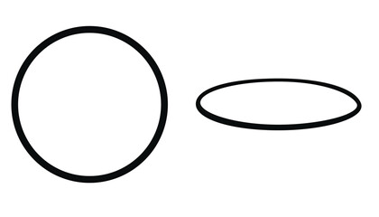 Black hool hoop. vector illustration