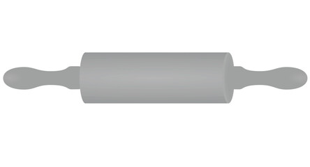 Grey rolling pin. vector illustration