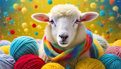 pecora lana caldo gomitoli lana