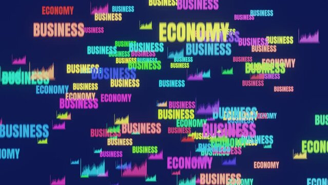 Economy text animation 