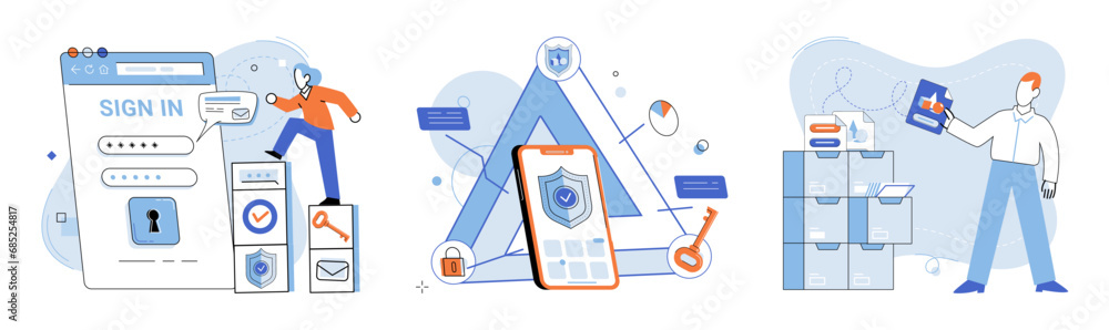 Poster cloud service vector illustration. cloud services provide networked access to technology resources t