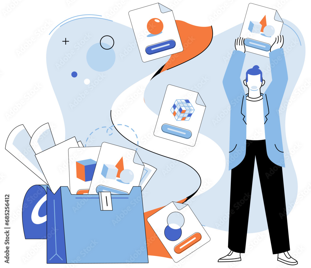 Poster cloud service vector illustration. networking technologies enable seamless communication within clou