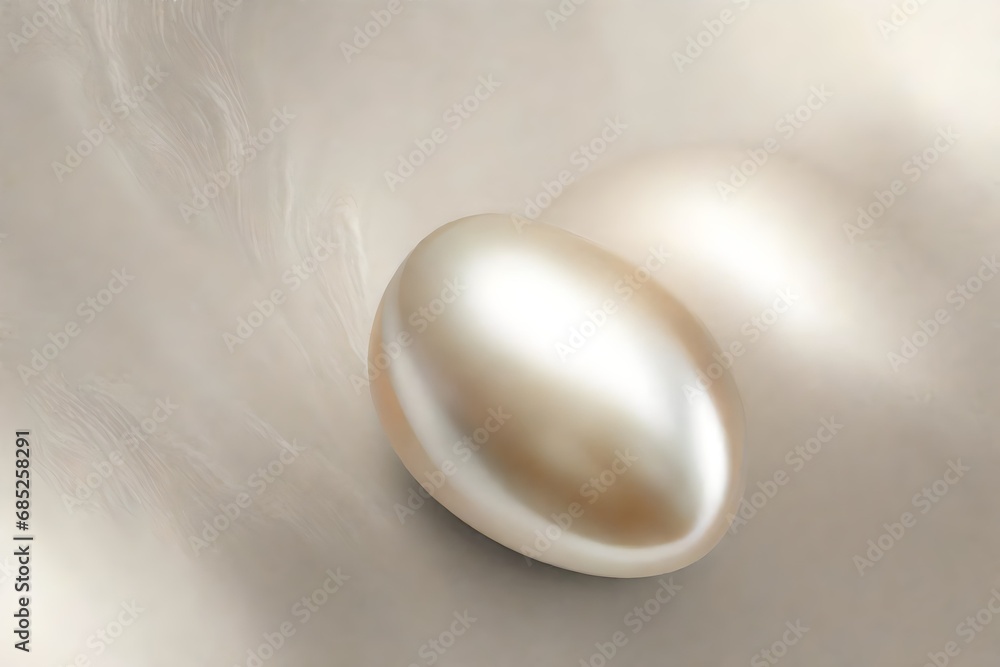 Poster design an elegant graphic resource featuring the smooth and reflective surface of a pearl.