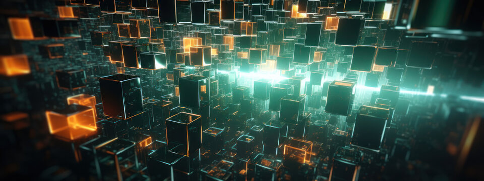 Macro shot capturing the essence of a four-dimensional space.