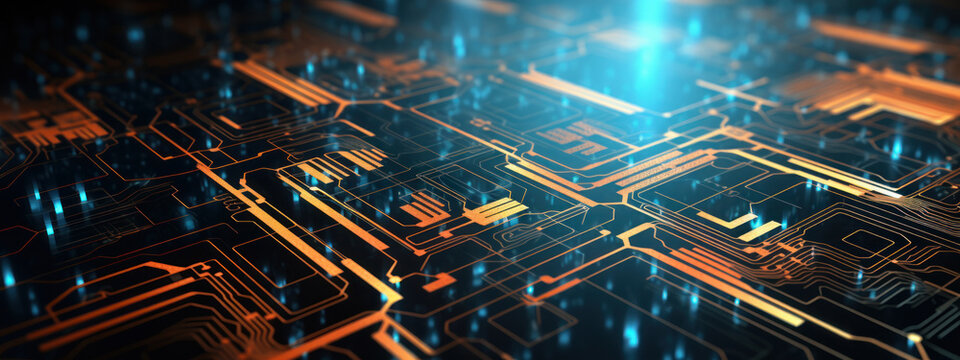 Sleek abstract tech background with interconnected lines and nodes.