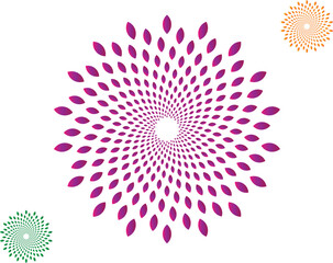 Mandala vector gradient abstract with circles