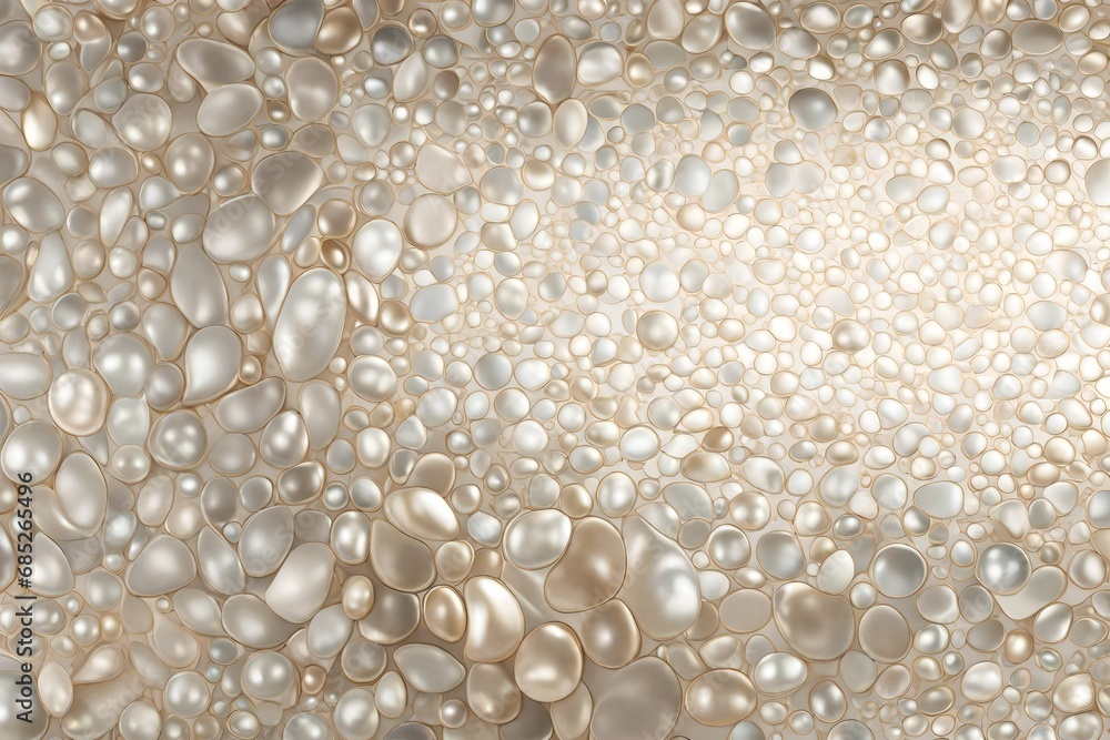 Poster design an elegant graphic resource featuring the smooth and reflective surface of a pearl.