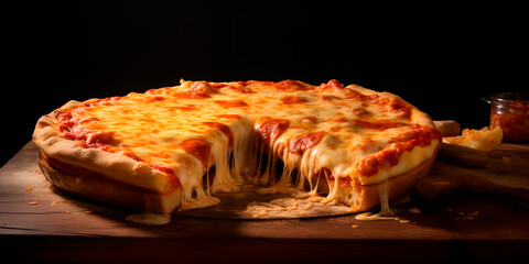 the most delicious Italian pizza in the world. extra cheese. for cheese lovers.