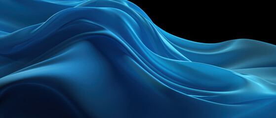 Abstract blue wave flowing across a textured backdrop.