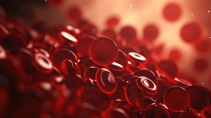 Close up blood cell laboratory - obrazy, fototapety, plakaty