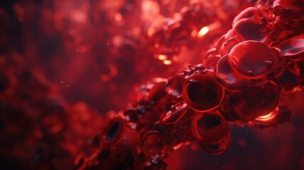 Close up blood cell laboratory