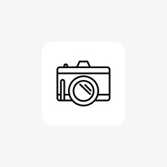 Photography, Photographer, line icon, outline icon, pixel perfect icon