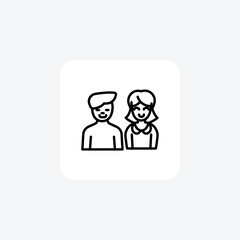 Colleague, Teamwork, Professionalism, line icon, outline icon, pixel perfect icon
