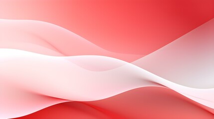 Gradient Background in red and white Colors. Elegant Display Wallpaper with soft Waves